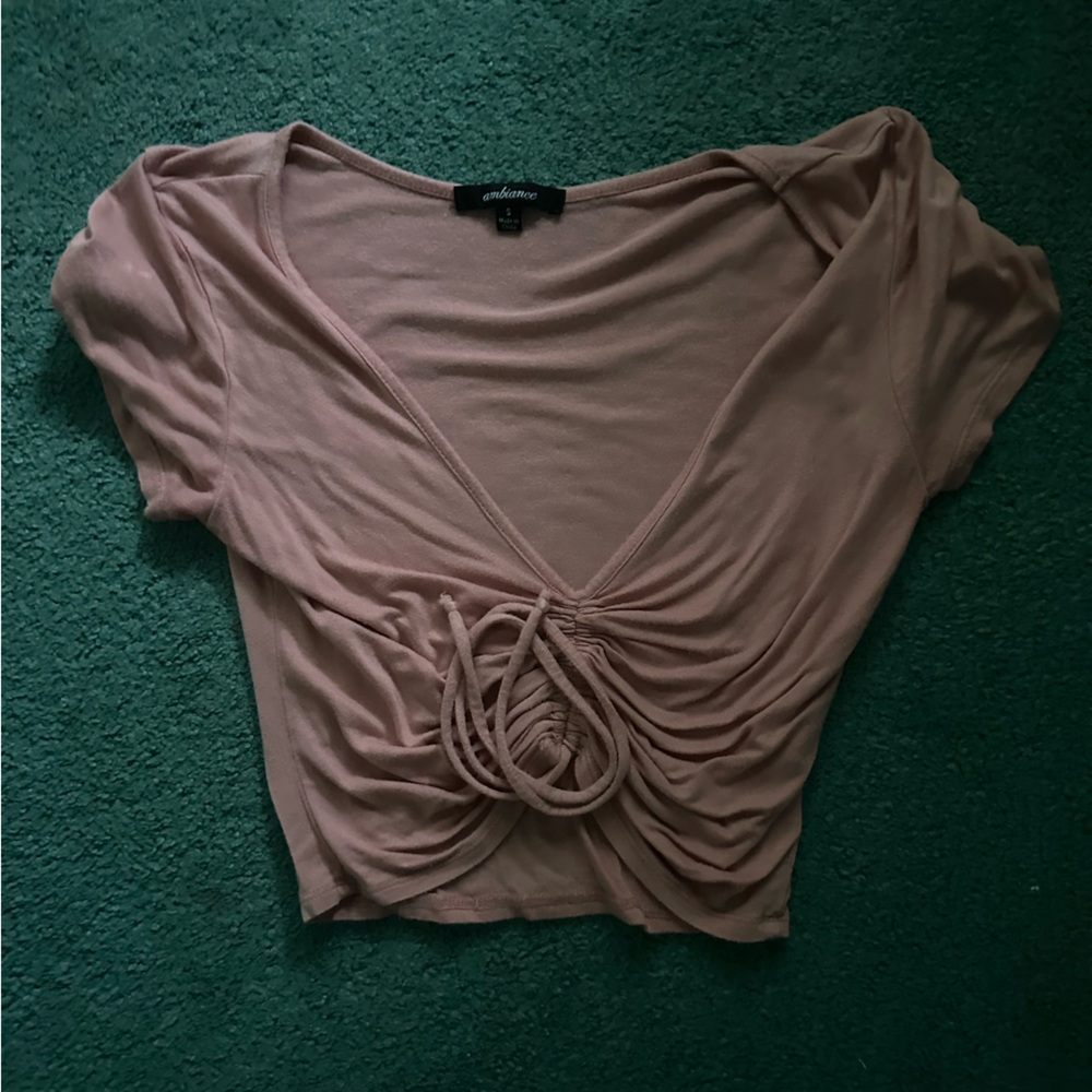 Plunge Cinch Crop Top
